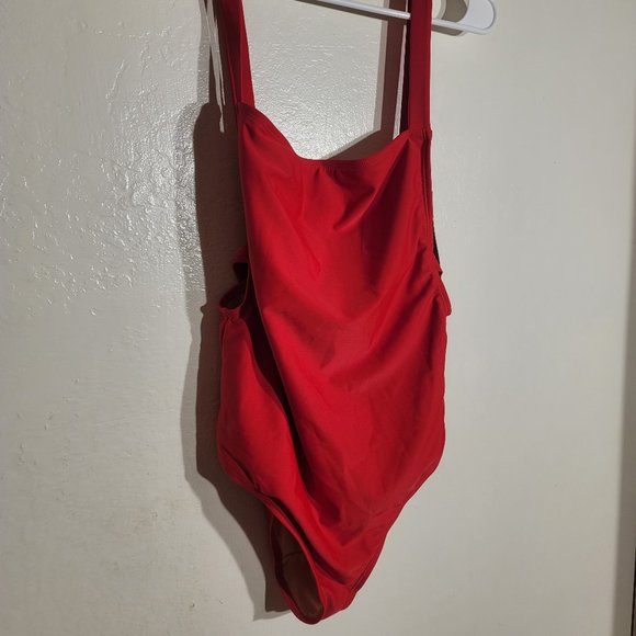 NWT Mollybel RED Sexy Stap Cutout Wrap Low Back One Piece Monokini sz M - Picture 4 of 8